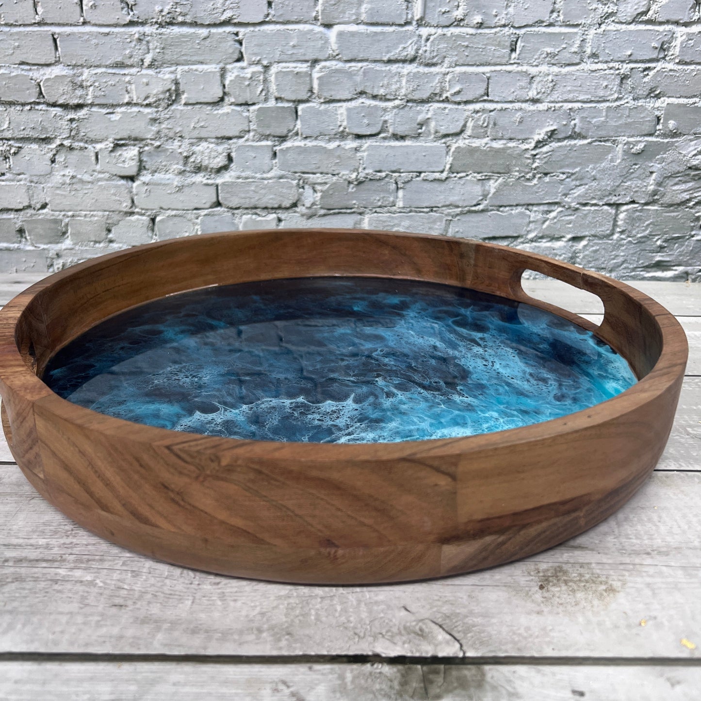 16 inch Round Ocean Wave Serving Tray for sfdvt
