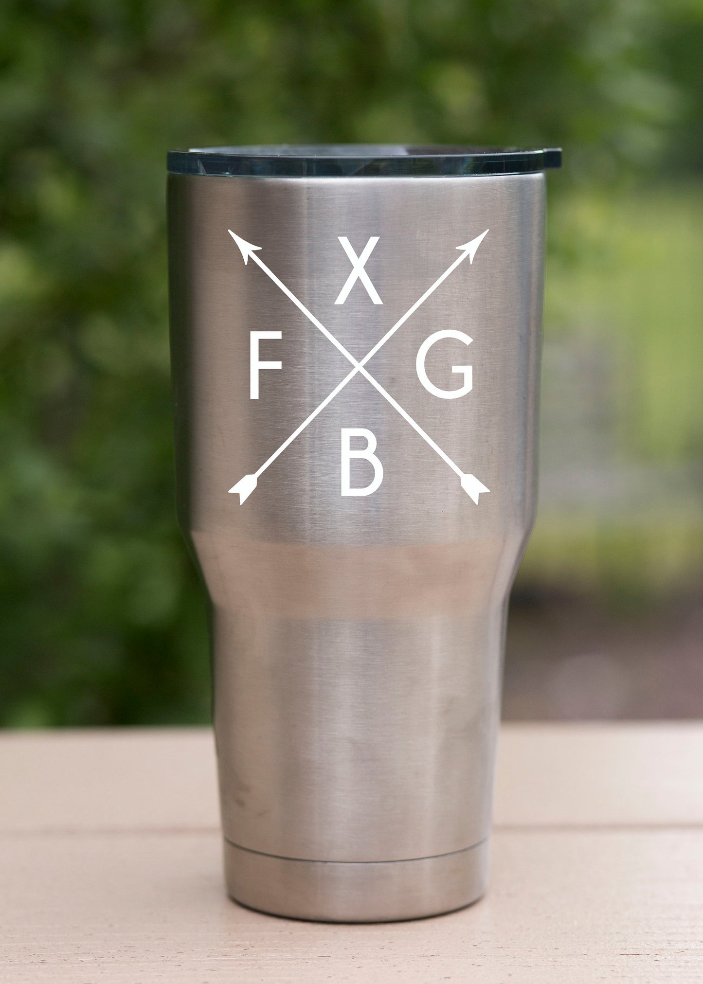 Fredericksburg, FXBG arrow vinyl decal