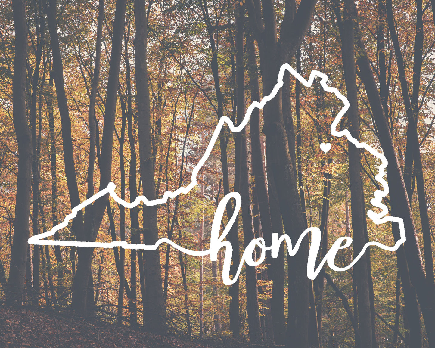 Virginia home vinyl decal