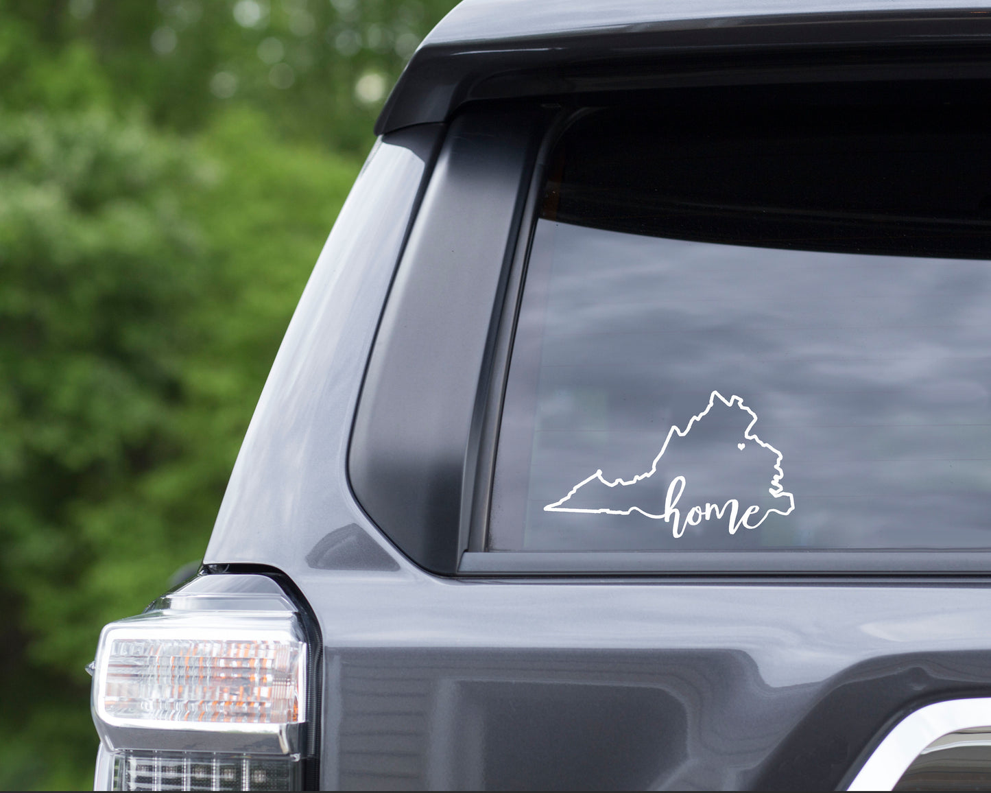 Virginia home vinyl decal